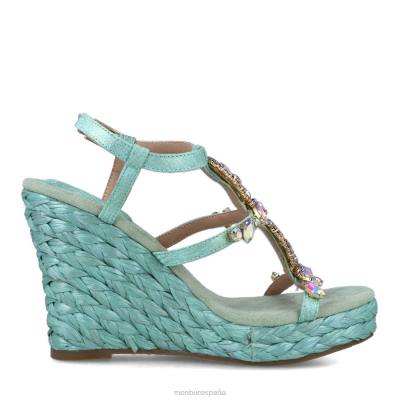 Menbur mujer medusa 204L5436 tacones altos verde