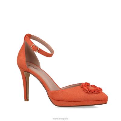 Menbur mujer meletea 204L4874 tacones altos coral