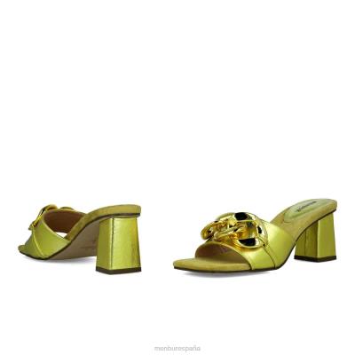 Menbur mujer meliade 204L3939 tacones altos amarillo