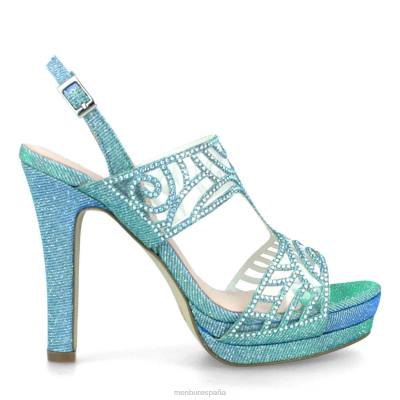 Menbur mujer milanés 204L4990 tacones altos azul medio