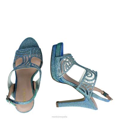 Menbur mujer milanés 204L4990 tacones altos azul medio