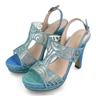 Menbur mujer milanés 204L4990 tacones altos azul medio