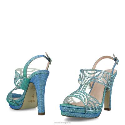 Menbur mujer milanés 204L4990 tacones altos azul medio