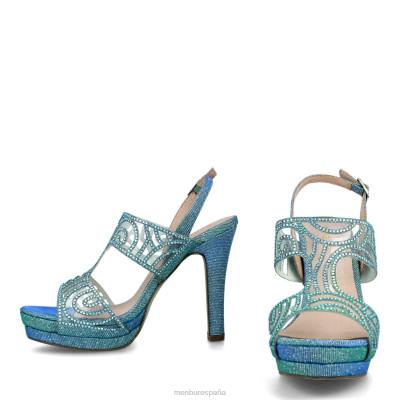 Menbur mujer milanés 204L4990 tacones altos azul medio