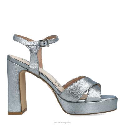 Menbur mujer mnemea 204L1312 tacones altos plata