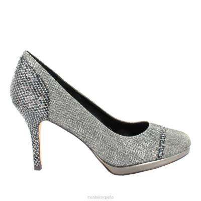 Menbur mujer molares 204L4736 tacones altos gris