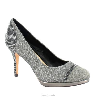 Menbur mujer molares 204L4736 tacones altos gris