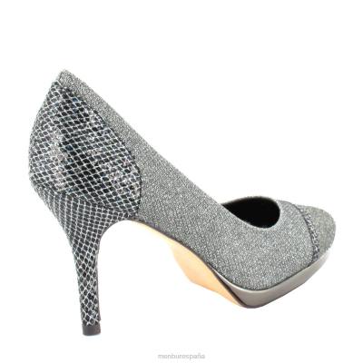 Menbur mujer molares 204L4736 tacones altos gris