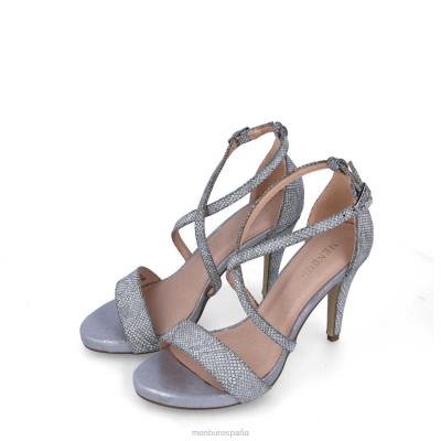 Menbur mujer moreno 204L1305 tacones altos plata