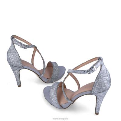 Menbur mujer moreno 204L1305 tacones altos plata