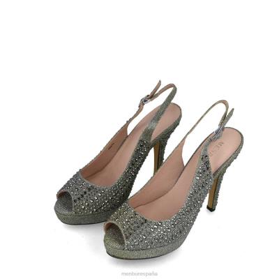 Menbur mujer neto 204L3956 tacones altos gris