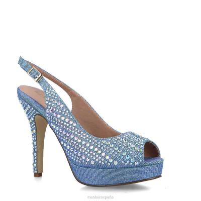 Menbur mujer neto 204L3957 tacones altos azul medio