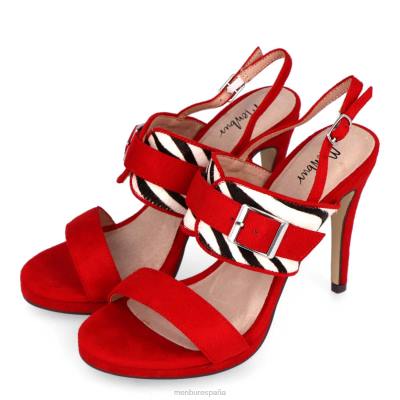 Menbur mujer nimis 204L1437 tacones altos rojo