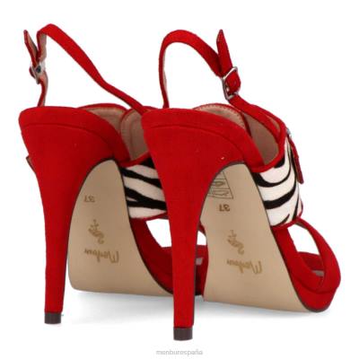 Menbur mujer nimis 204L1437 tacones altos rojo