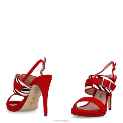 Menbur mujer nimis 204L1437 tacones altos rojo