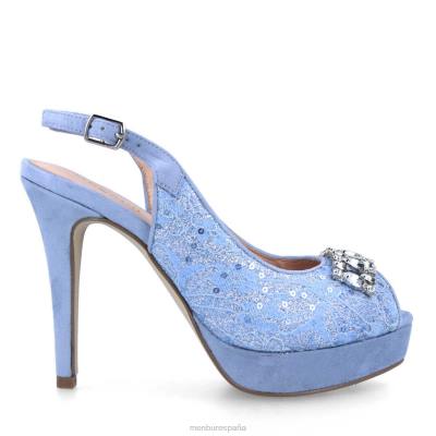 Menbur mujer novarese 204L1492 tacones altos azul claro