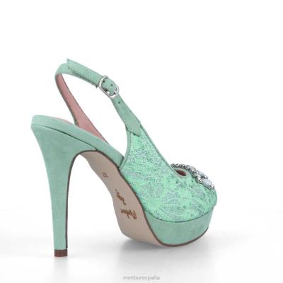 Menbur mujer novarese 204L5368 tacones altos verde