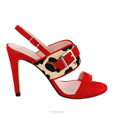 Menbur mujer patenora 204L1432 tacones altos rojo