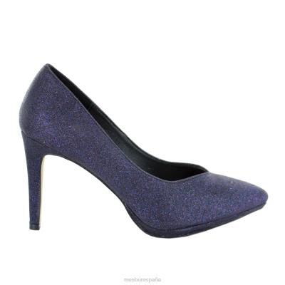 Menbur mujer petrizia 204L4363 tacones altos azul oscuro