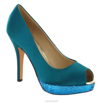 Menbur mujer pousseur 204L3810 tacones altos azul medio