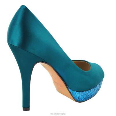 Menbur mujer pousseur 204L3810 tacones altos azul medio