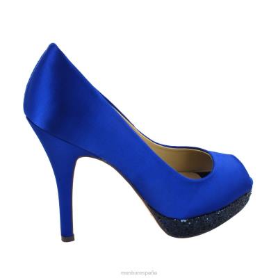 Menbur mujer pousseur 204L3811 tacones altos azul medio