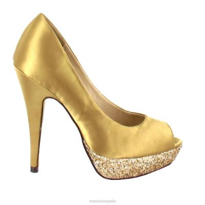 Menbur mujer pousseur 204L3815 tacones altos oro