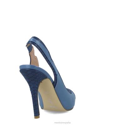 Menbur mujer psilomelana 204L3918 tacones altos azul claro