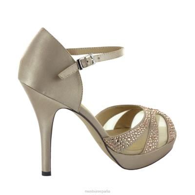 Menbur mujer rabita 204L5152 tacones altos beige