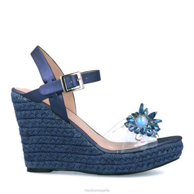 Menbur mujer rebelao 204L5074 tacones altos azul medio