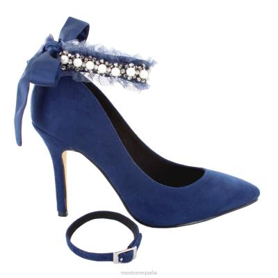 Menbur mujer redona 204L4365 tacones altos azul oscuro