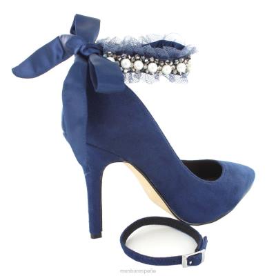 Menbur mujer redona 204L4365 tacones altos azul oscuro