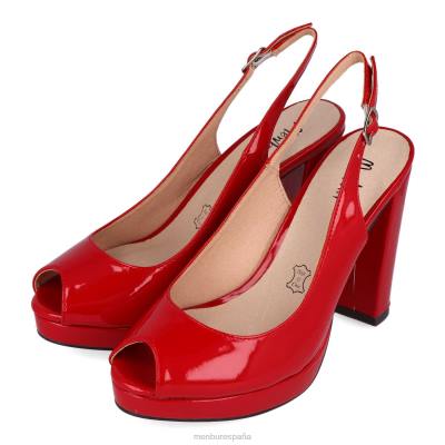 Menbur mujer rizuti 204L1027 tacones altos rojo