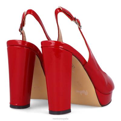 Menbur mujer rizuti 204L1027 tacones altos rojo