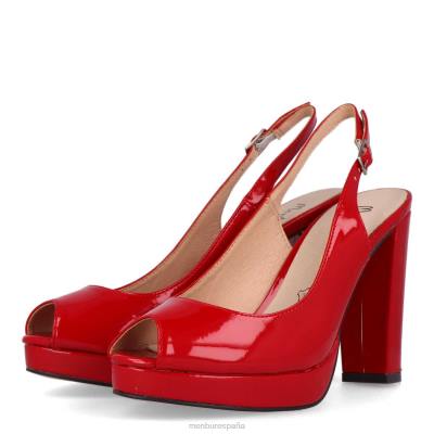 Menbur mujer rizuti 204L1027 tacones altos rojo