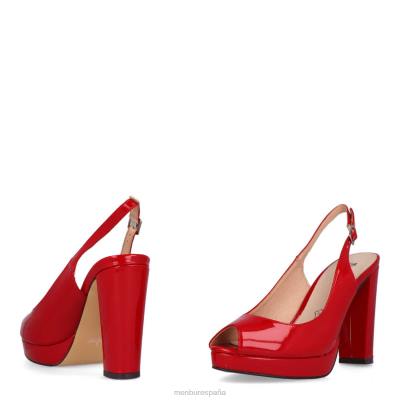 Menbur mujer rizuti 204L1027 tacones altos rojo