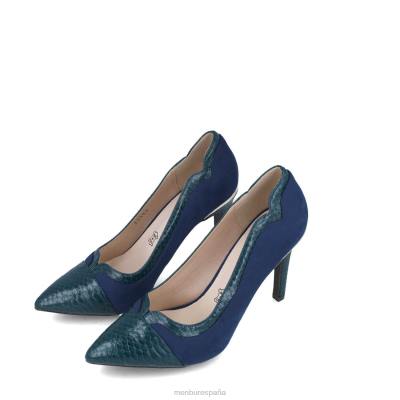 Menbur mujer rodonita 204L779 tacones altos azul oscuro