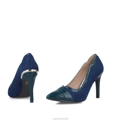 Menbur mujer rodonita 204L779 tacones altos azul oscuro