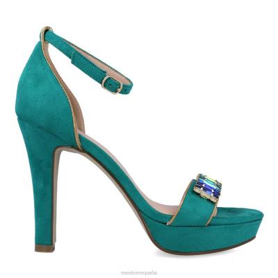 Menbur mujer samos 204L5421 tacones altos verde