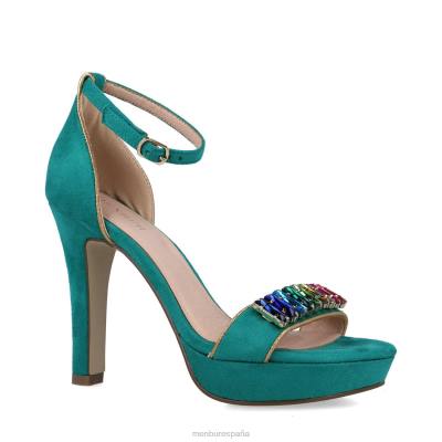 Menbur mujer samos 204L5421 tacones altos verde