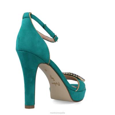 Menbur mujer samos 204L5421 tacones altos verde