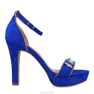 Menbur mujer samos 204L5422 tacones altos azul medio