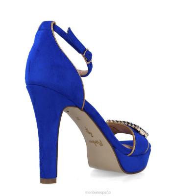 Menbur mujer samos 204L5422 tacones altos azul medio