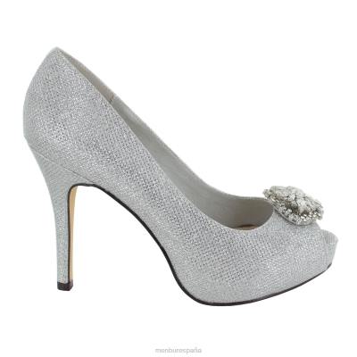 Menbur mujer santerno 204L4380 tacones altos plata