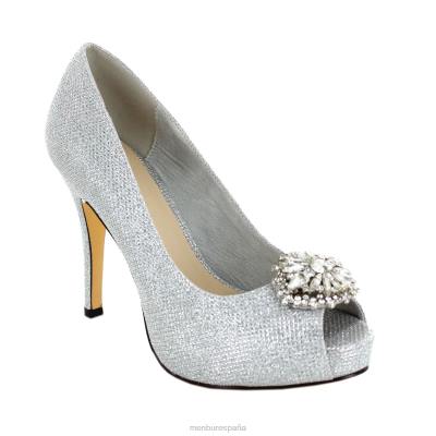 Menbur mujer santerno 204L4380 tacones altos plata