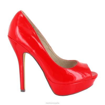 Menbur mujer siouxie 204L4627 tacones altos rojo