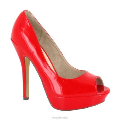 Menbur mujer siouxie 204L4627 tacones altos rojo