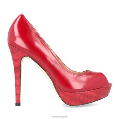 Menbur mujer sopra 204L4326 tacones altos rojo