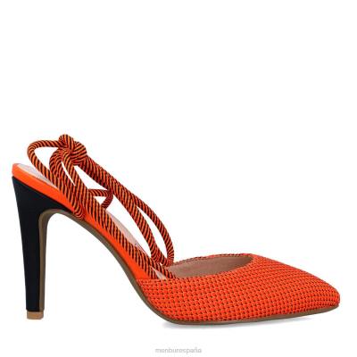 Menbur mujer té 204L1218 tacones altos naranja