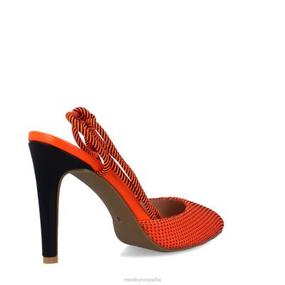 Menbur mujer té 204L1218 tacones altos naranja